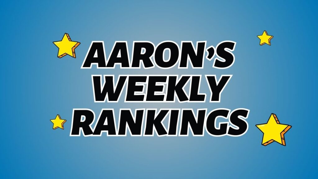 Aaron Weekly Rankings