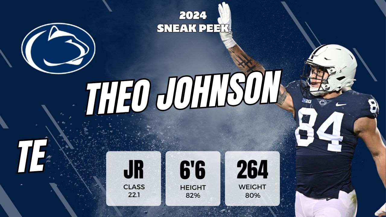 2024 Exclusive Sneak Peek Theo Johnson Fantasy Football Universe