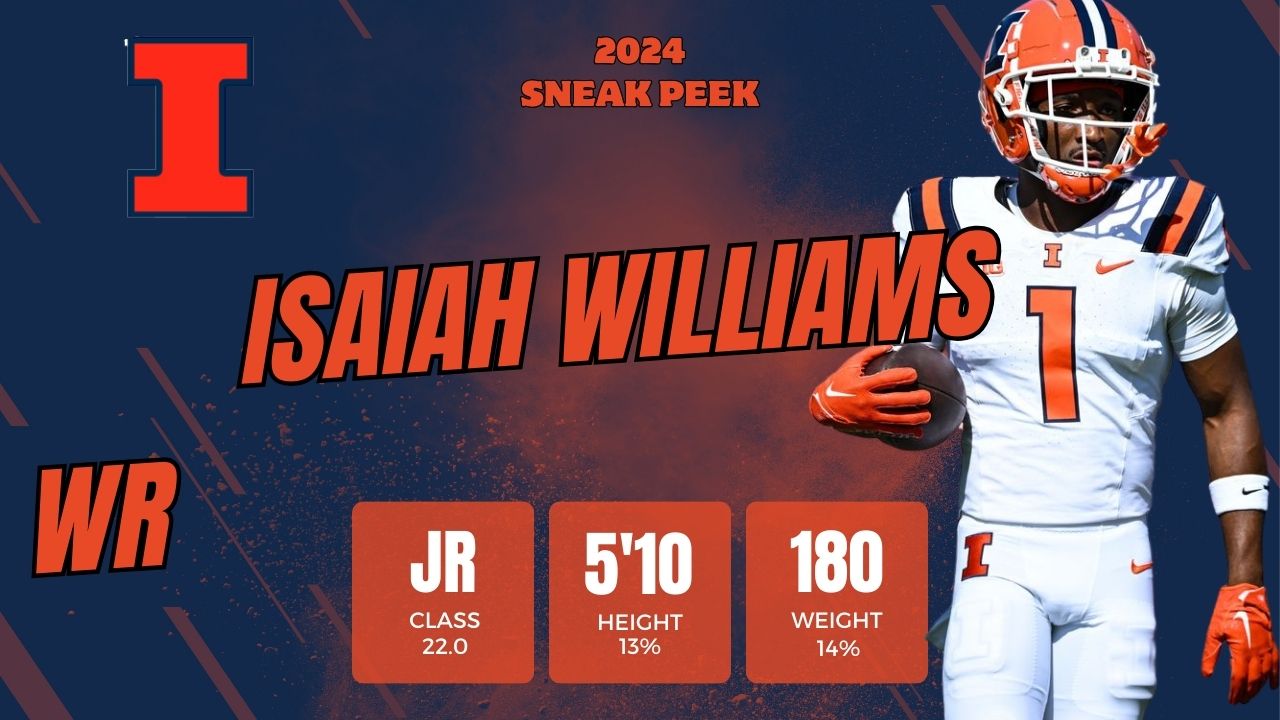 2024 Exclusive Sneak Peek: Isaiah Williams - Fantasy Football Universe