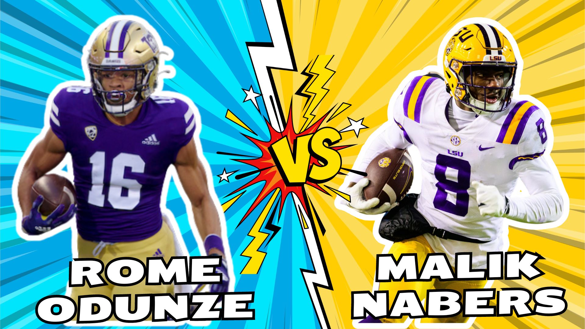 2024 Rookie Faceoff Rome Odunze v Malik Nabers Fantasy Football Universe