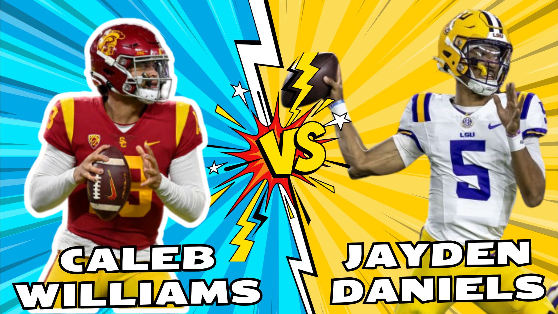 2024 Rookie Faceoff: Caleb Williams V Jayden Daniels - Fantasy Football ...